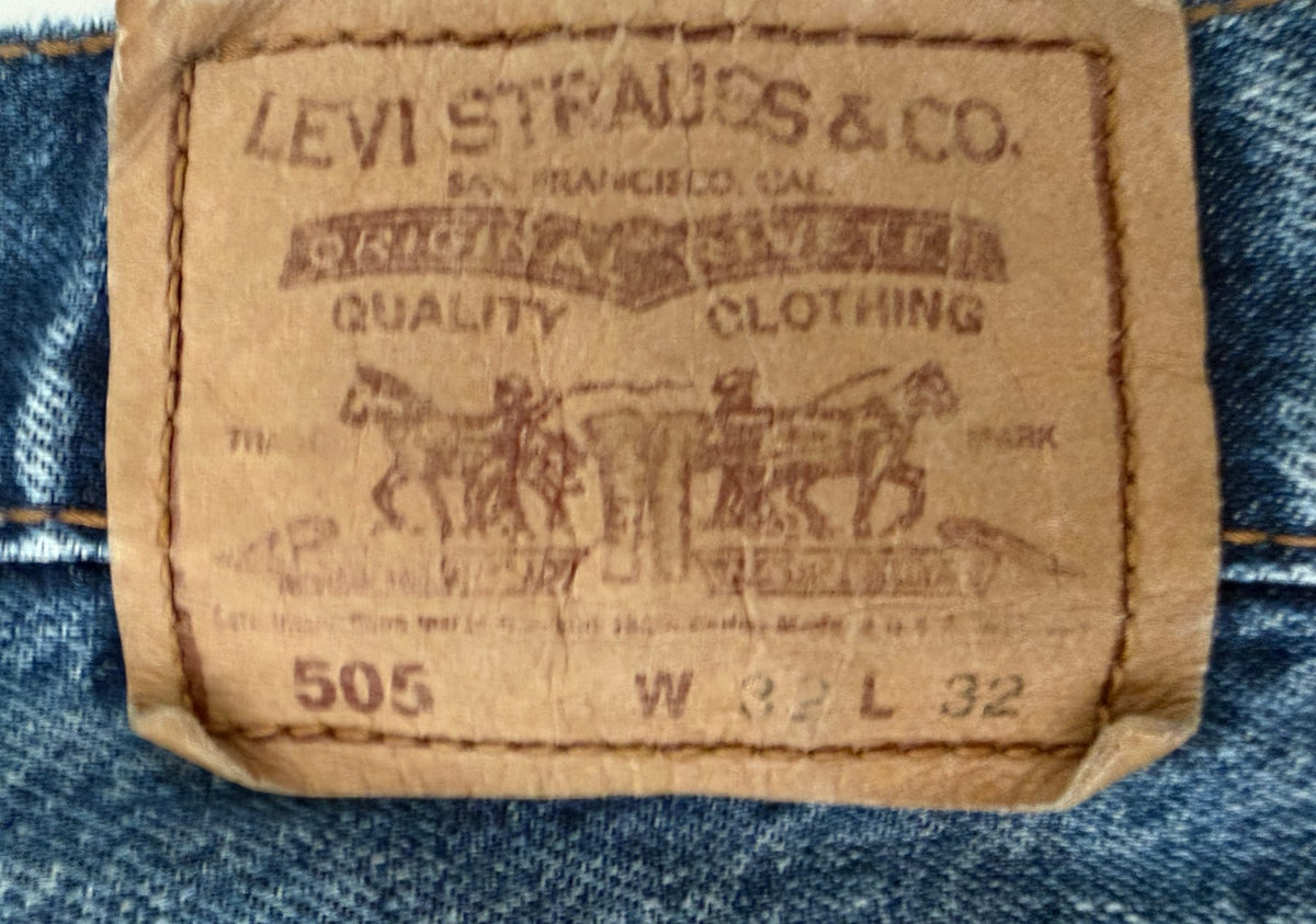 Levi's Men's Blue Levi's Vintage Clothing Special Development 505 Jeans — brand label