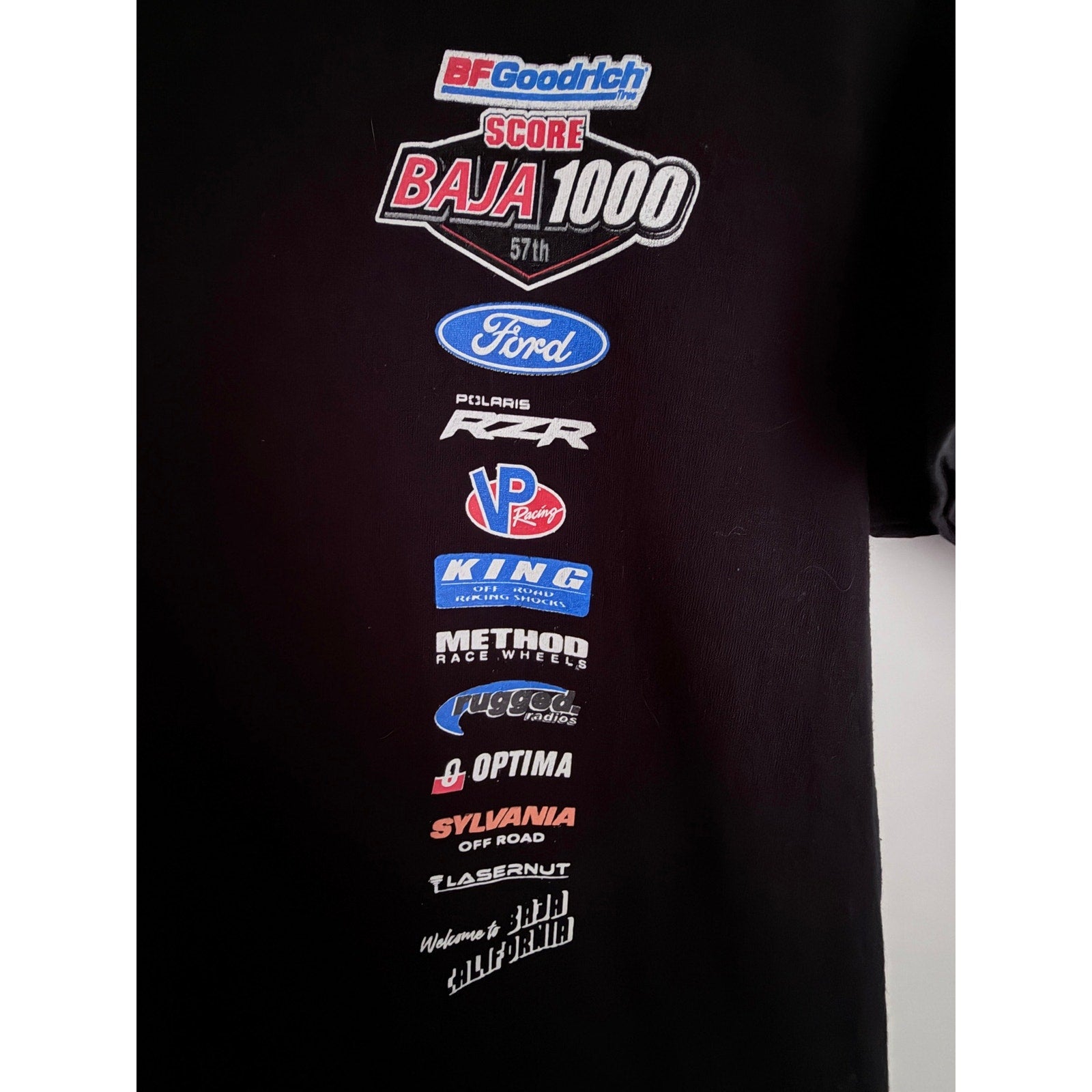 BFGoodrich Score Baja 1000 Race T Shirt Black Mens Medium