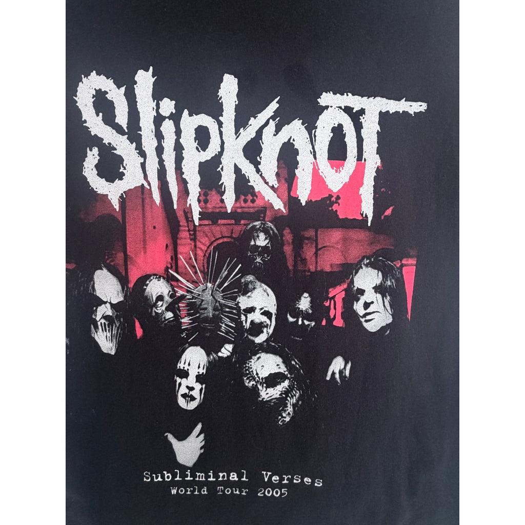 Slipknot Subliminal Verses World Tour 2005 Band T Shirt Mens Medium Black