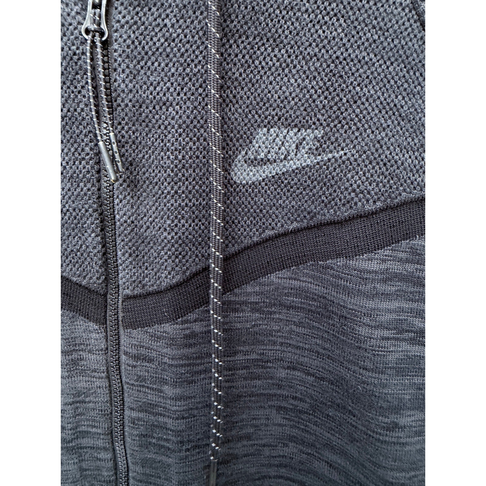 Nike Full Zip Hoodie Womens Large Black Tech Fleece Style Athletic Jacket