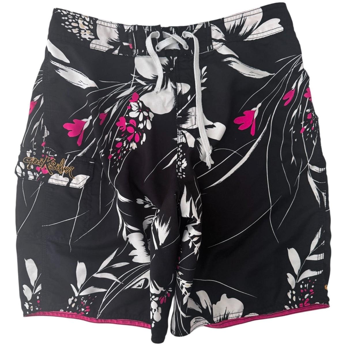 Quiksilver Black Pink Floral Board Shorts - Men's 32