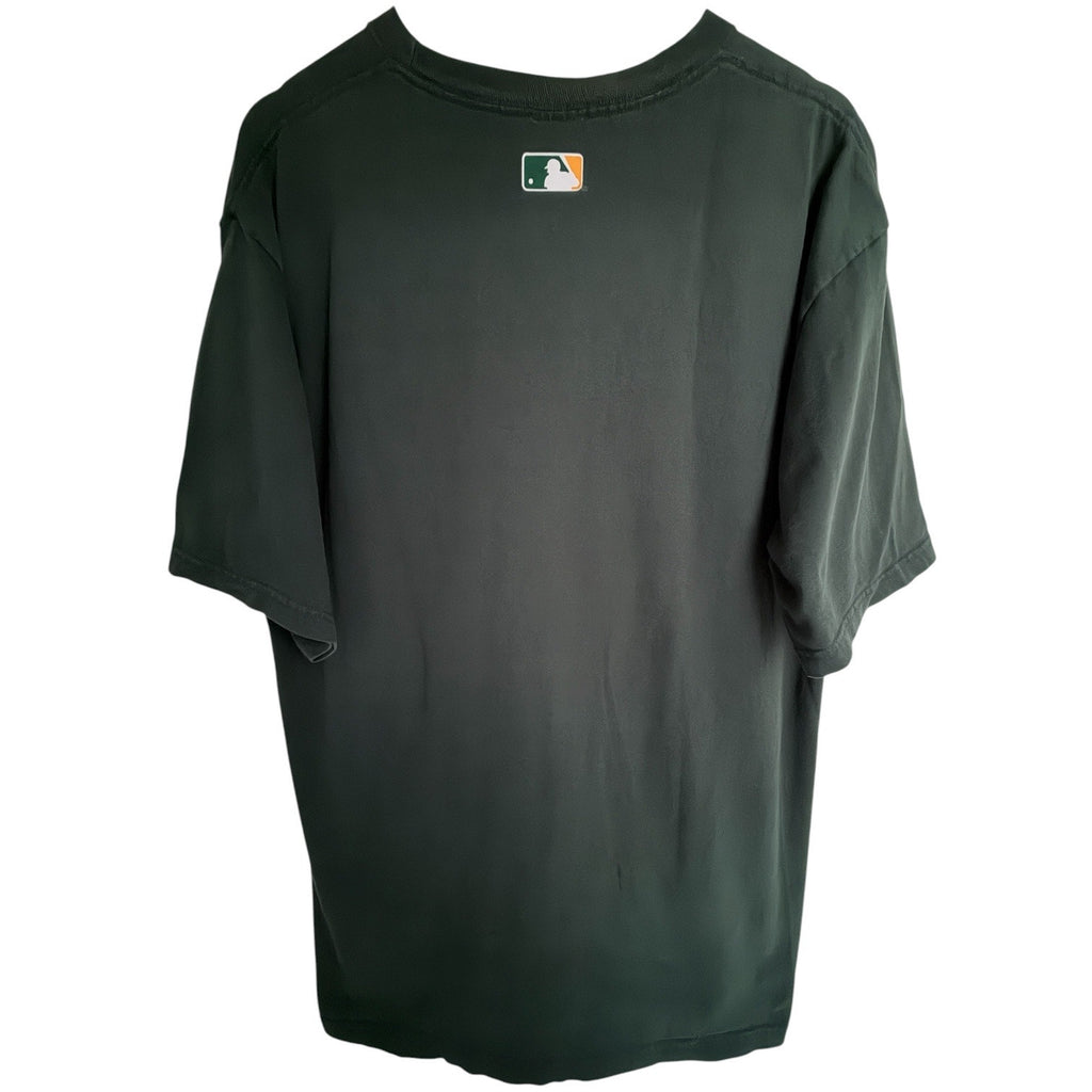 Majestic Oakland Athletics Spring Training 2006 Graphic T Shirt Mens Large Green