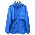 Nike Mens Hooded Windbreaker Jacket Blue Swoosh Lightweight Packable L