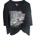 Dale Earnhardt Jr 88 Amp Energy NASCAR Womens Cropped Graphic T Shirt Black 3XLT