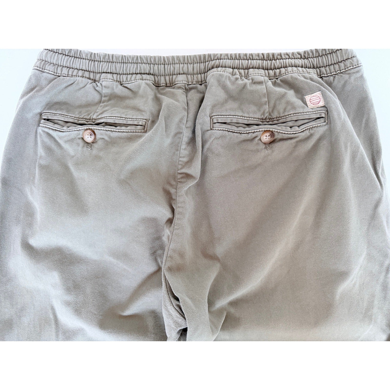 Marine Layer Jogger Pants Mens Large Khaki Drawstring Casual Lounge Pants