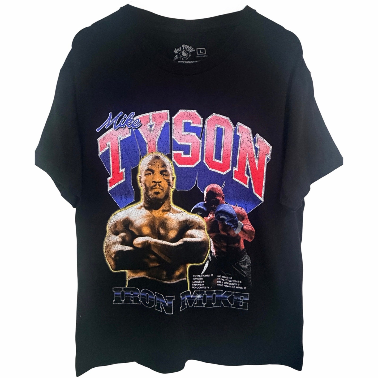 Mike Tyson Collection Iron Mike Boxing Graphic T-Shirt