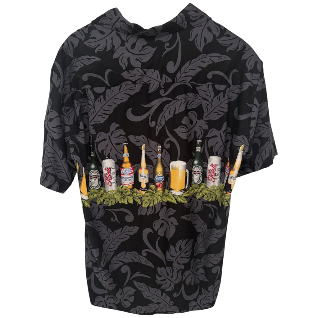 Aloha Republic Men's Black Button-Up — back view