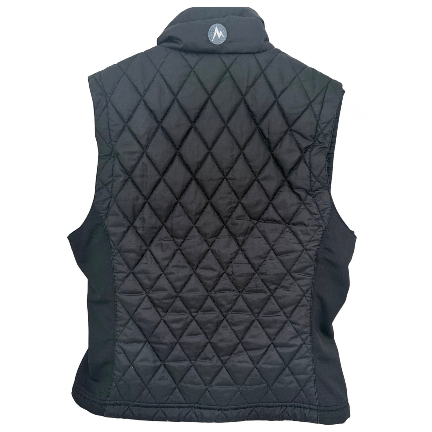 Marmot Quilted Vest Womens Small Black Full Zip Outdoor Puffer Vest
