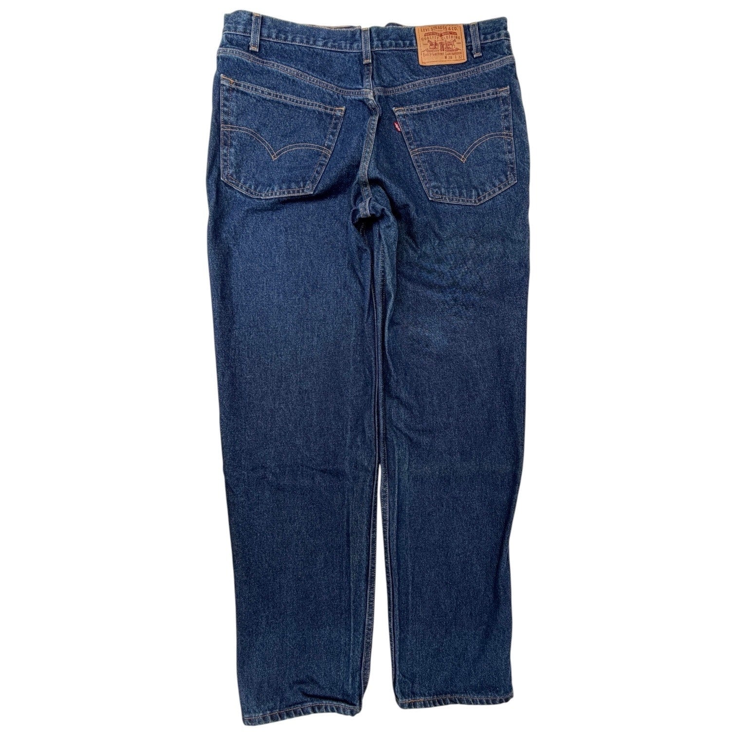 Levi's Jeans Mens 38x32 Blue Relaxed Straight Leg Denim Classic Fit,Levi's jeans