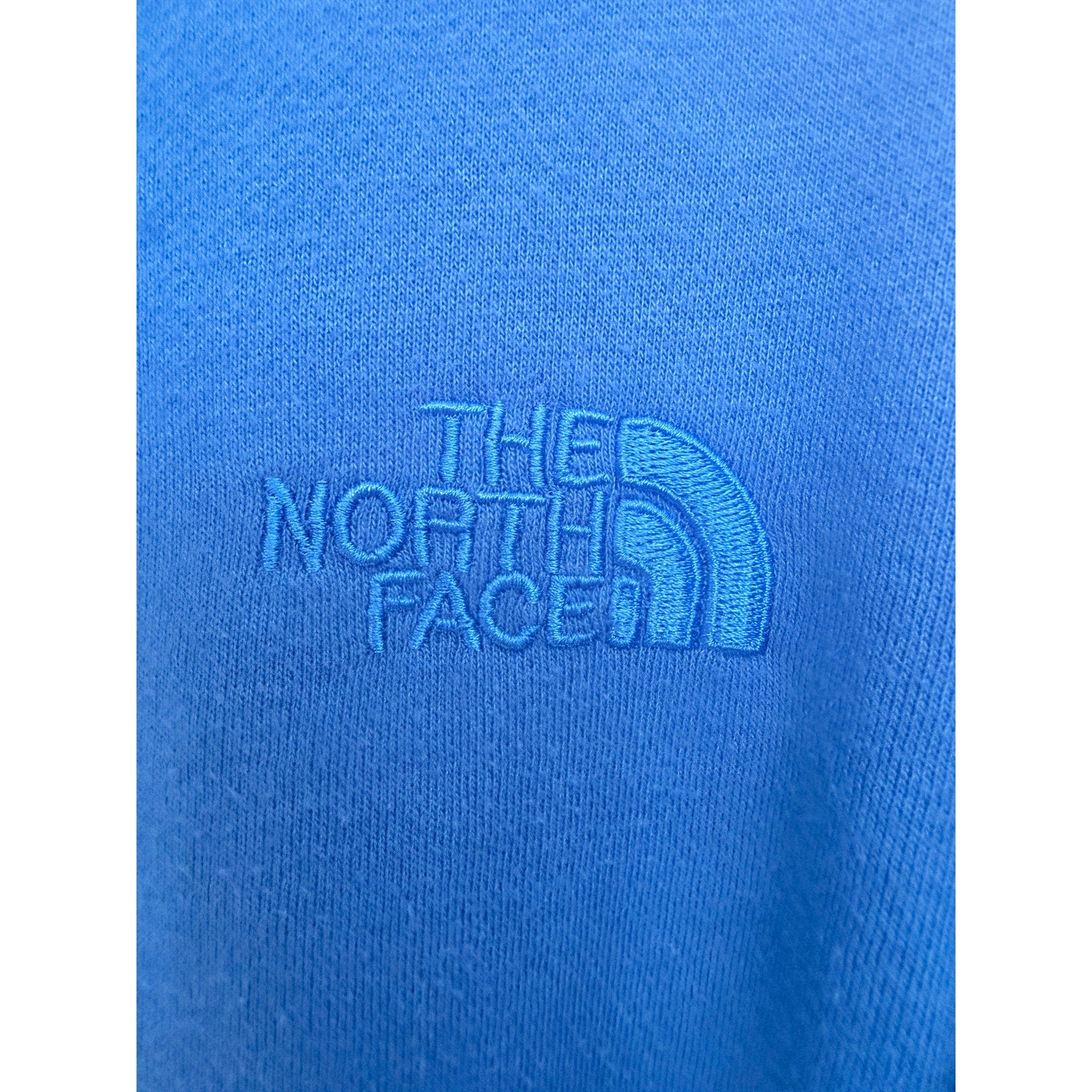 The North Face Hoodie Mens Large Blue Full Zip Fleece Outdoor Jacket
