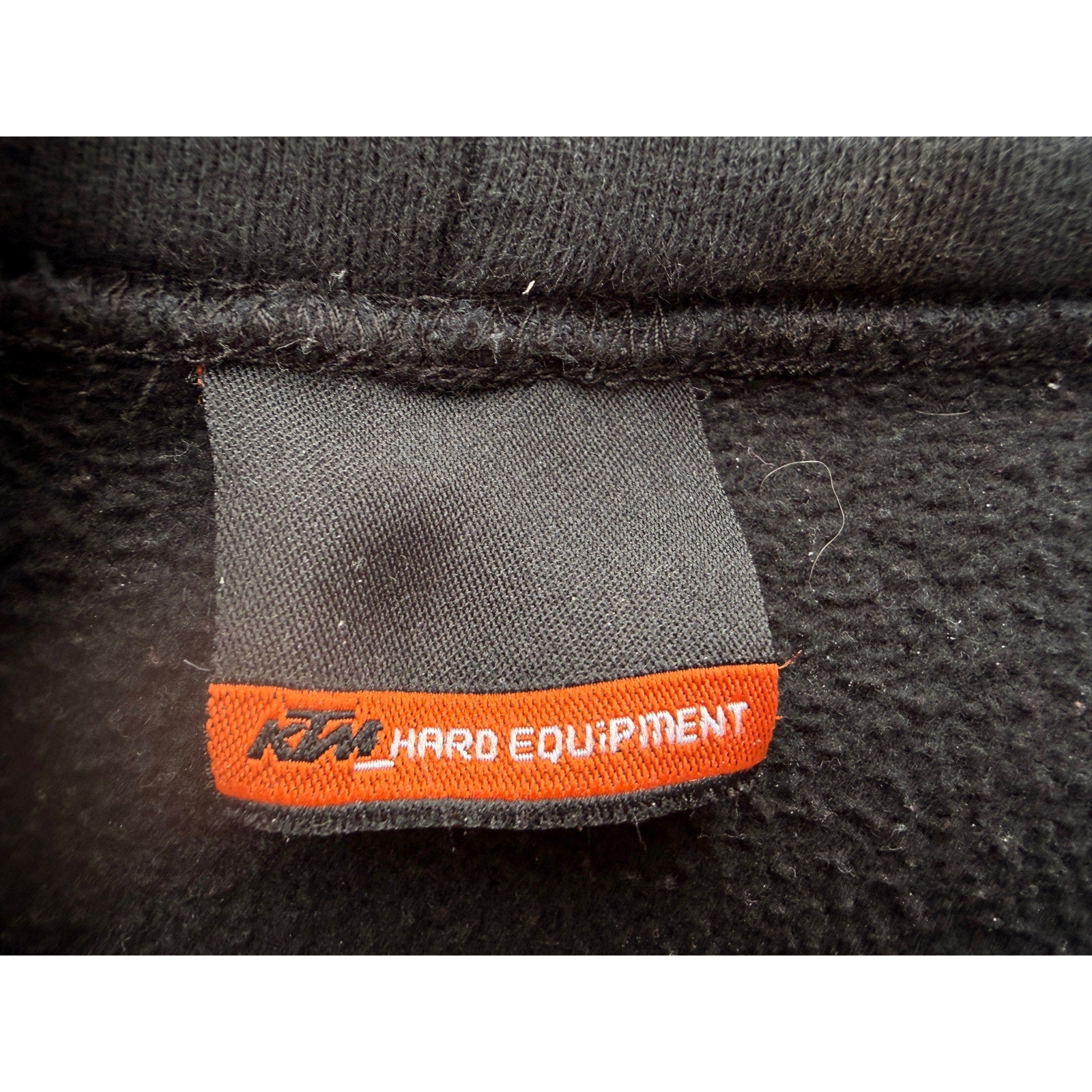 KTM Hoodie Mens L Black Orange Graphic Pullover Motorcycle Racing Sweatshirt
