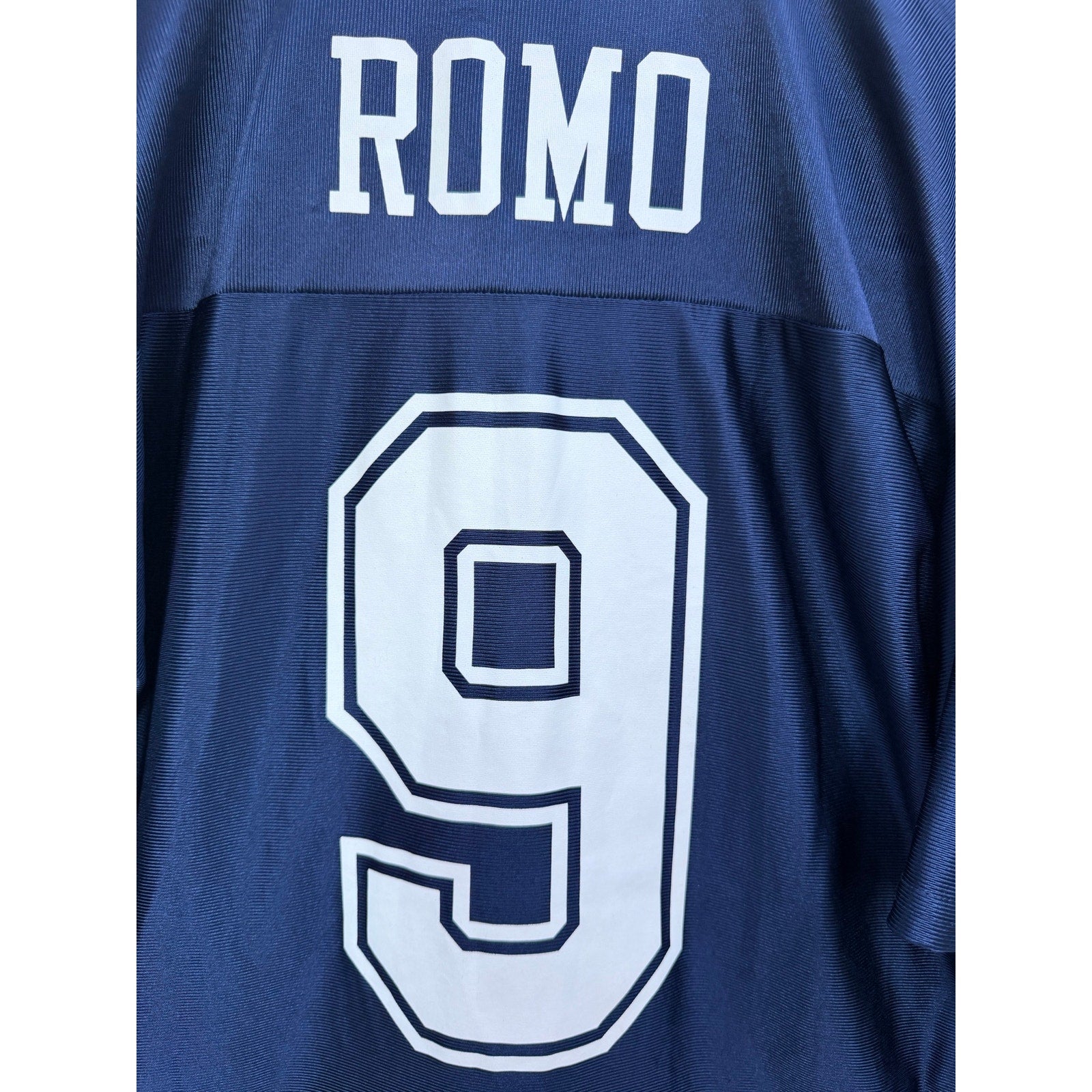 Dallas Cowboys Tony Romo #9 Jersey Mens Large Blue NFL Football Shirt