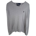 Polo Ralph Lauren Sweater Mens XL Beige V Neck Pima Cotton Pullover Classic Pony