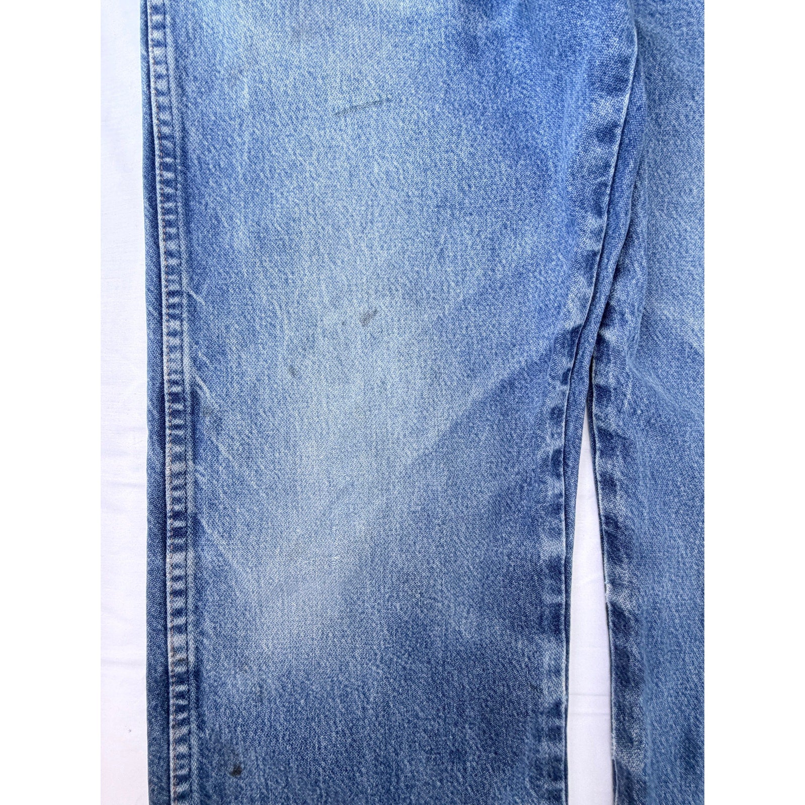 Wrangler Mens Jeans 36x30 Blue Vintage Straight Leg Western Denim USA Fabric
