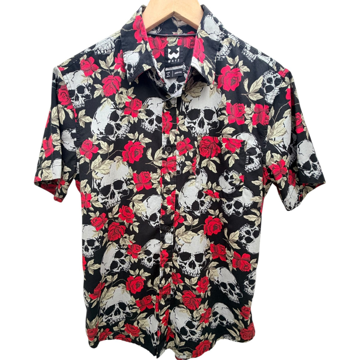 WXYZ MFG. CO. Men's Black Button-Up — front view