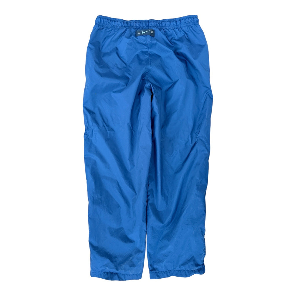 vintage 2000s Nike Track Pants Blue Youth L (14-16) Athletic Wind Pants fits a mens small