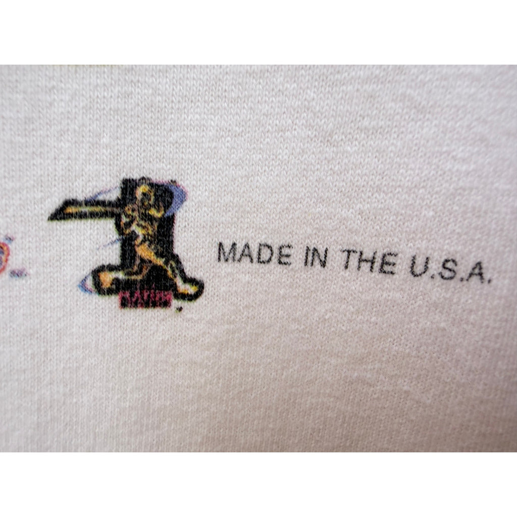 Vintage Wishing On A Star Baseball Graphic T Shirt Mens Large Gildan USA Made