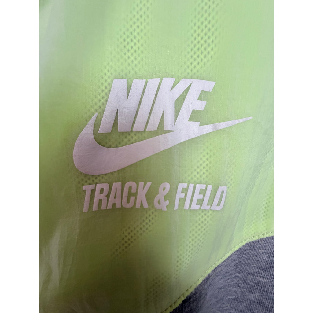 Nike Track & Field Hoodie Womens Medium Gray Volt