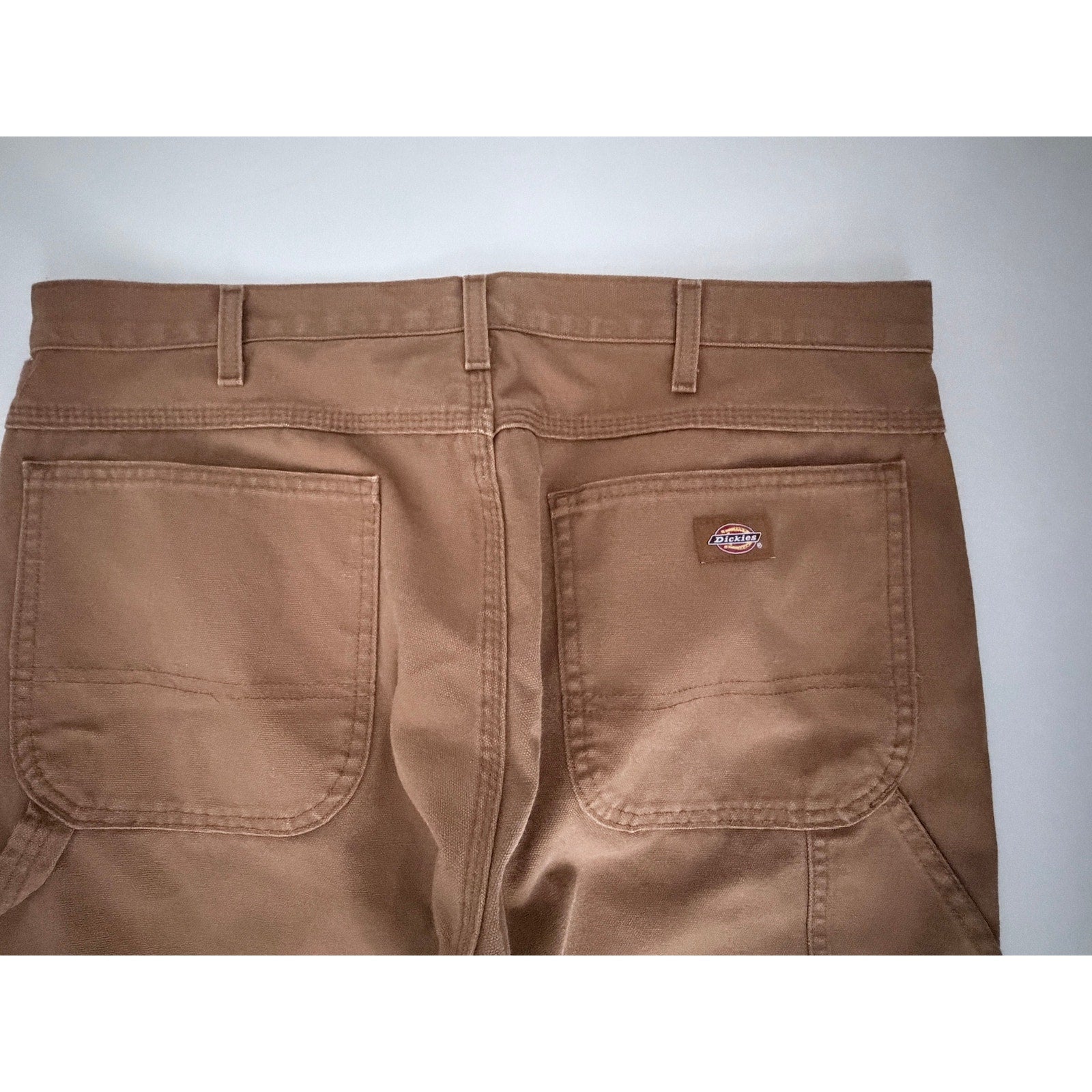 Dickies Carpenter Pants Men's 36x32 Brown Utility Workwear Cotton