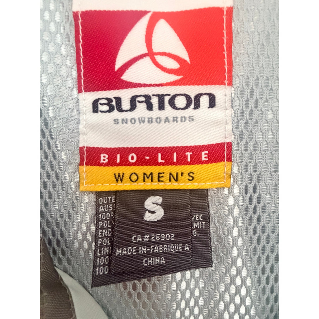 Burton Bio-Lite Blue White Snowboard Jacket Womens Small