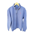 Polo Ralph Lauren Quarter Zip Pullover Mens Large Blue Pony Logo Sweatshirt