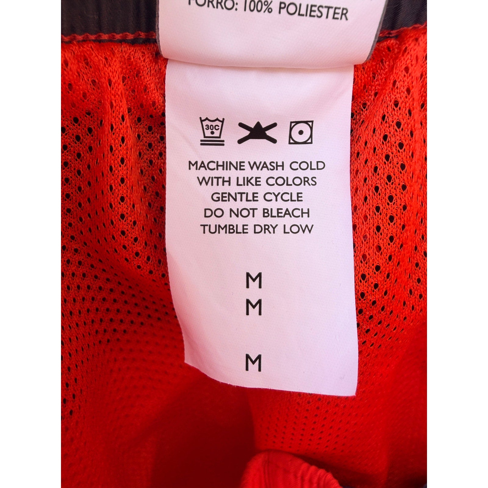 Nike Swim Trunks Mens Medium Orange Black Athletic Swim Shorts