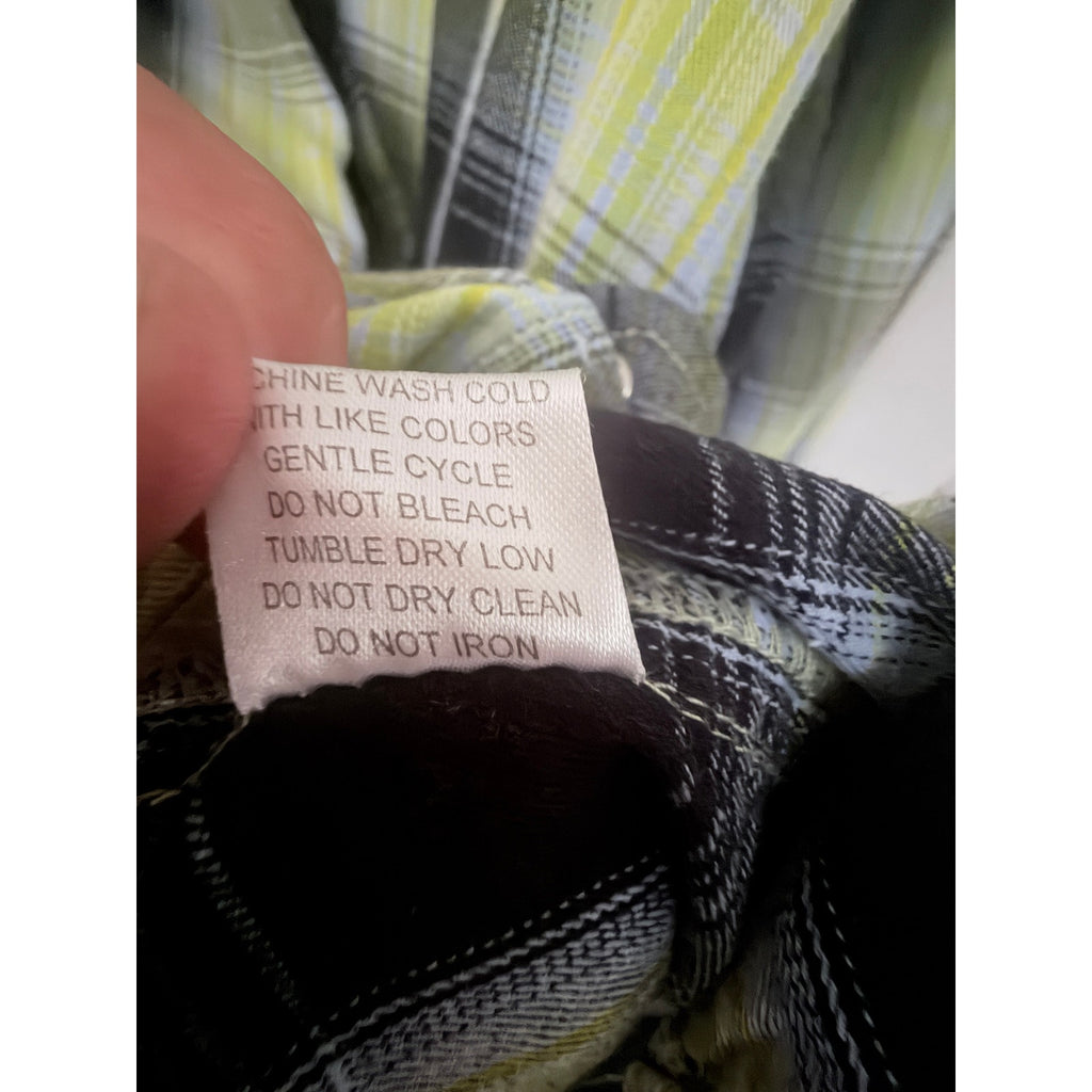 Rolling Paper Co Plaid Snap Shirt Mens XXL