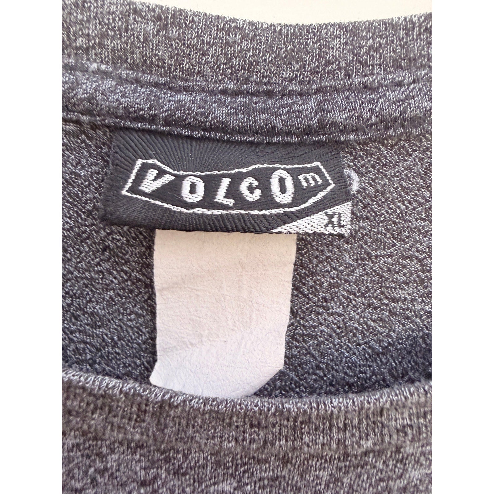 Volcom Graphic T Shirt Womens Small Gray Logo Casual Tee