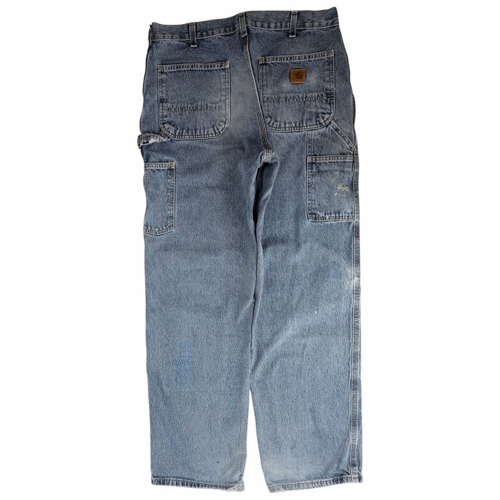 Carhartt B13 DPS Original Dungaree Carpenter Jeans Mens 34x32 Light Wash Denim