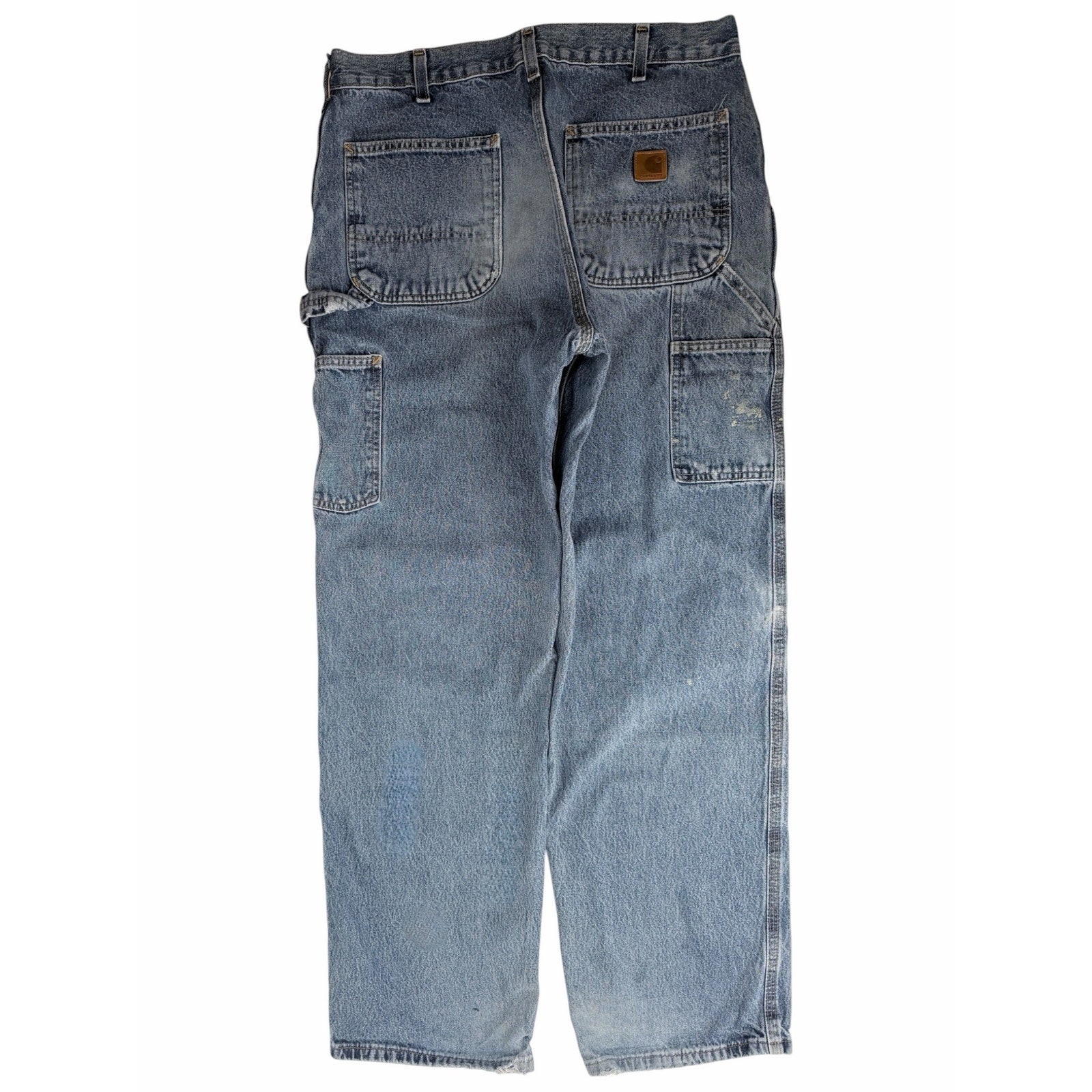 Carhartt B13 DPS Original Dungaree Carpenter Jeans Mens 34x32 Light Wash Denim