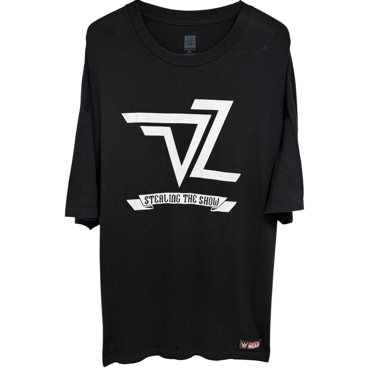 WWE Men's Black WWE Authentic Wear T-Shirt — front view