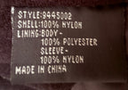 Billabong Men's Purple Pilot Weather Defense Unit Jacket — fabric content tag