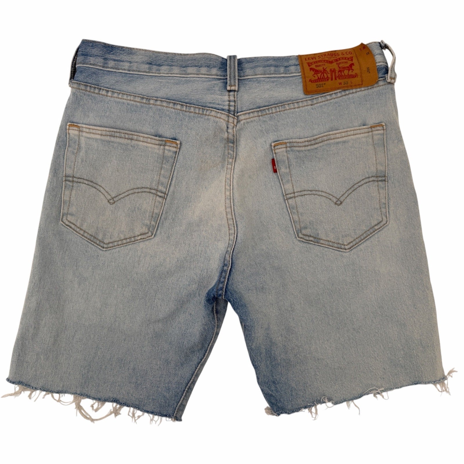 Levi's Men's 501 Light Wash Denim Shorts W33 L9