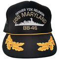 Unbranded Men's Black Denver Y2K Reunion USS Maryland BB-46 Hat — front view
