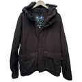 Billabong Pilot Jacket Mens Large Brown Hooded Full Zip Utility Coat Outdoor