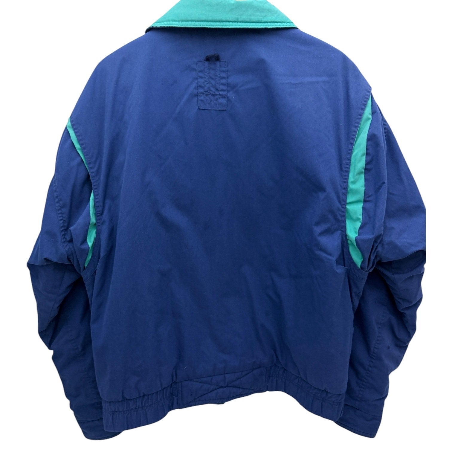 Edelweiss Skiwear Jacket Mens Medium Blue Green Vintage Ski Coat Snap Front