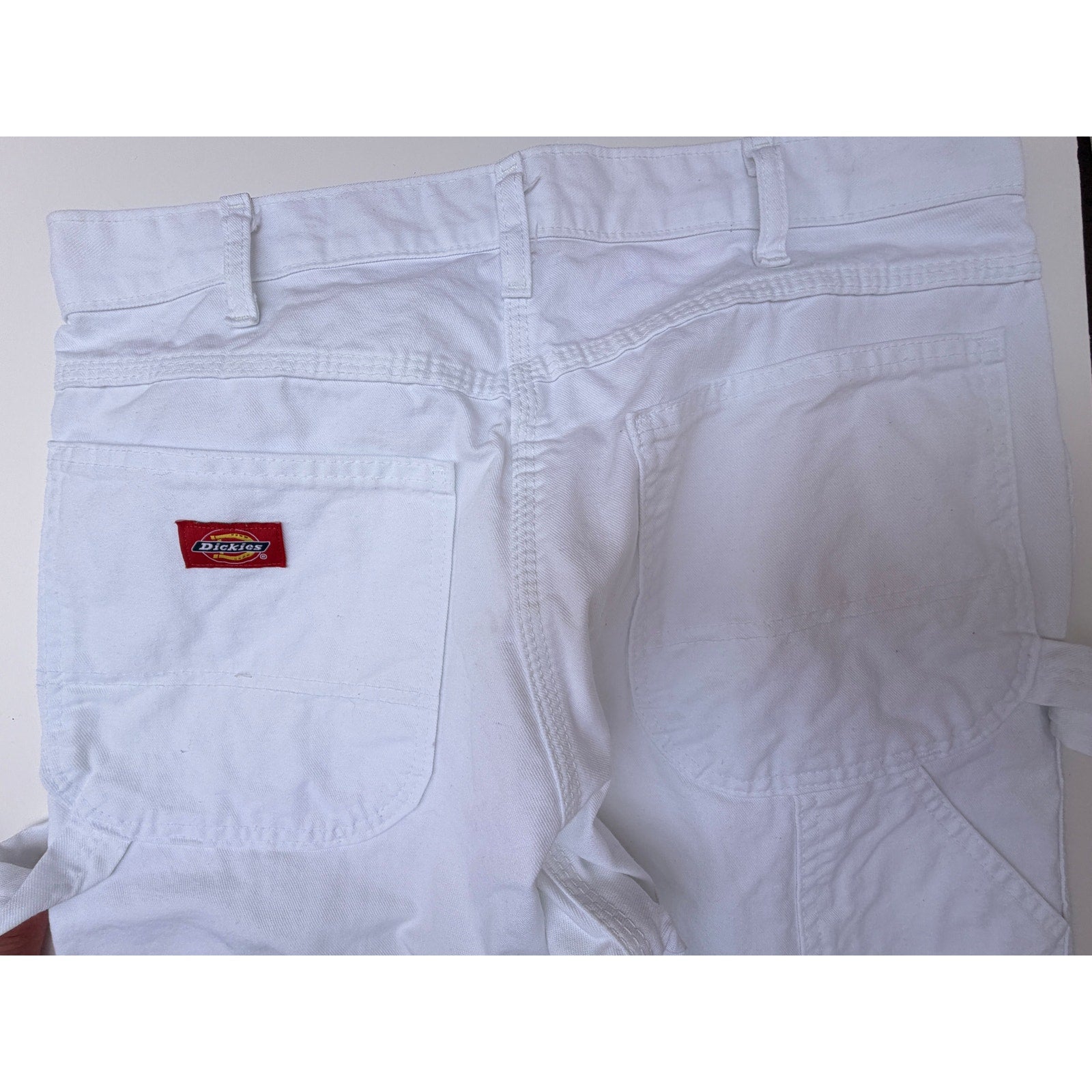 Dickies Carpenter Pants Mens 32x32 White Workwear Utility Straight
