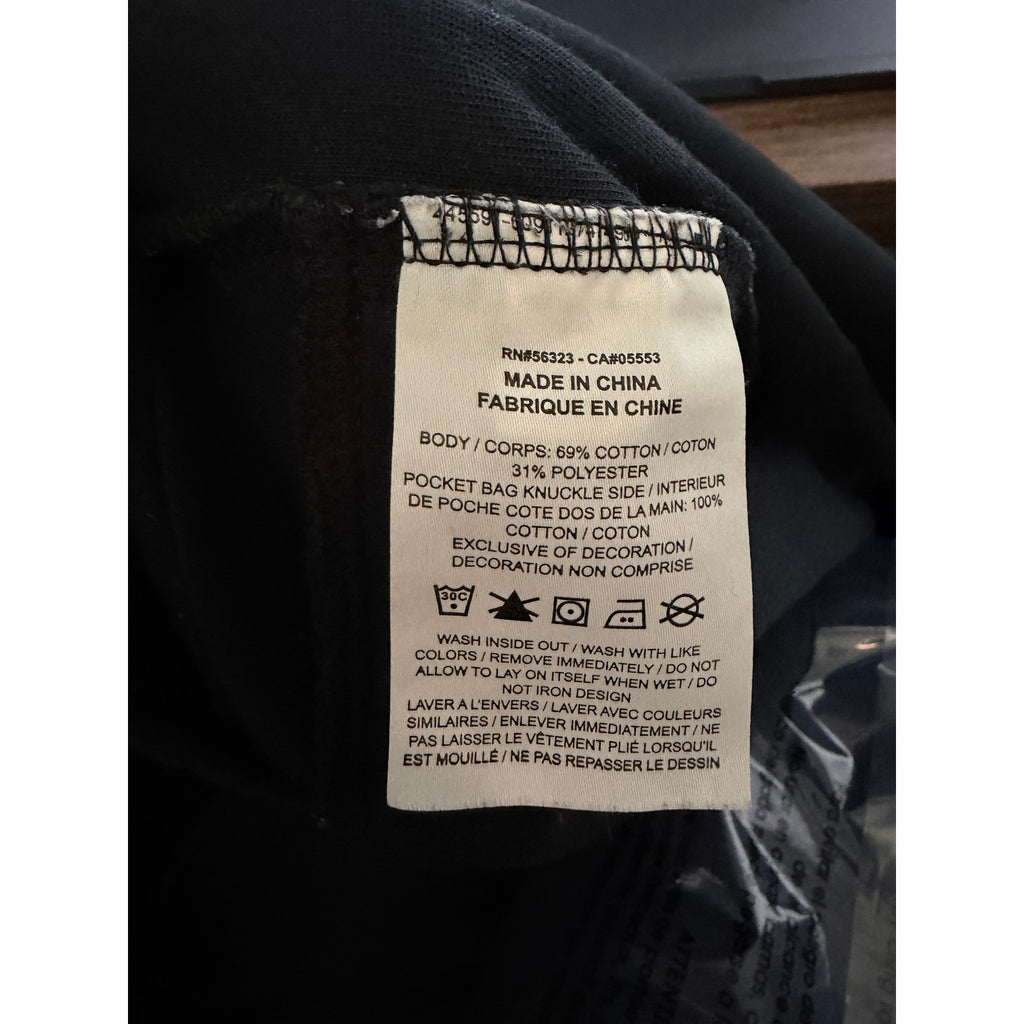 Nike Futura Logo Fleece Jogger Sweatpants Men's Small Black Zip Pocket