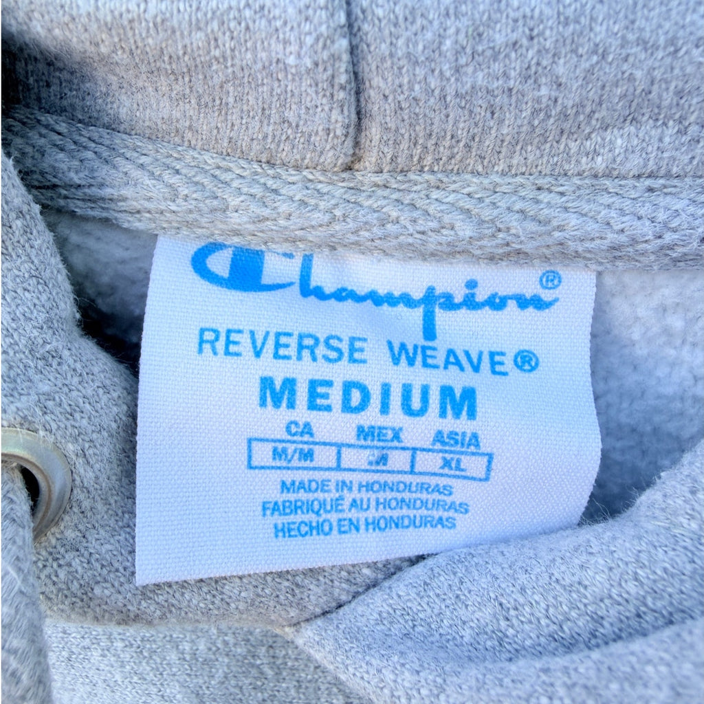 Champion Reverse Weave Hoodie Mens Large Gray Heavyweight Pullover