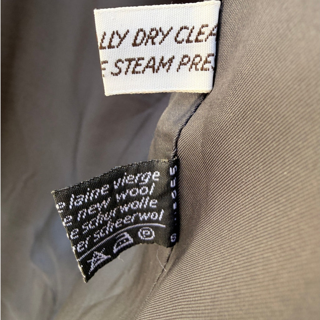 Yves Saint Laurent Blazer Jacket Mens 40R Gray Pinstripe Made In France Vintage