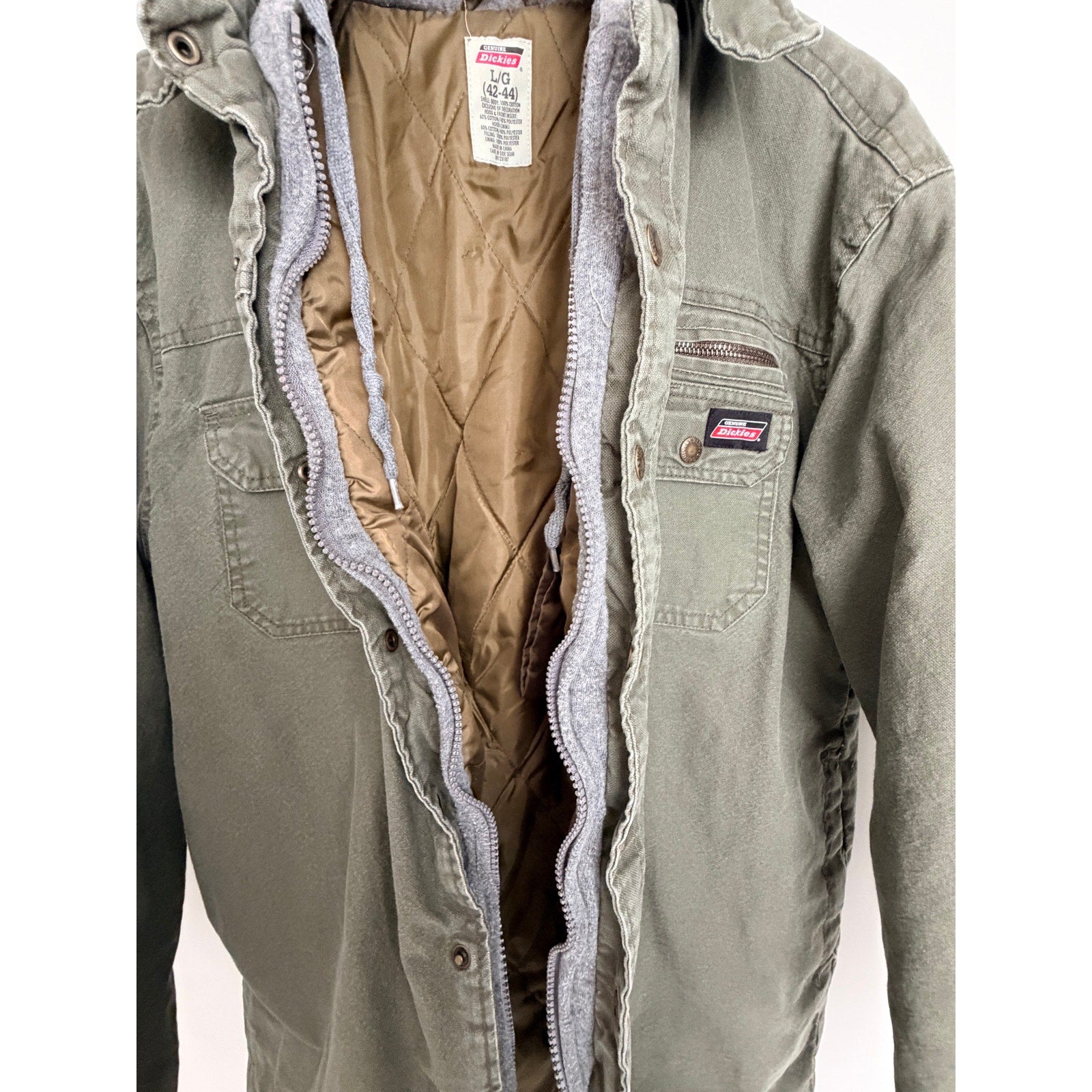 Dickies Hooded Workwear Jacket Mens Large