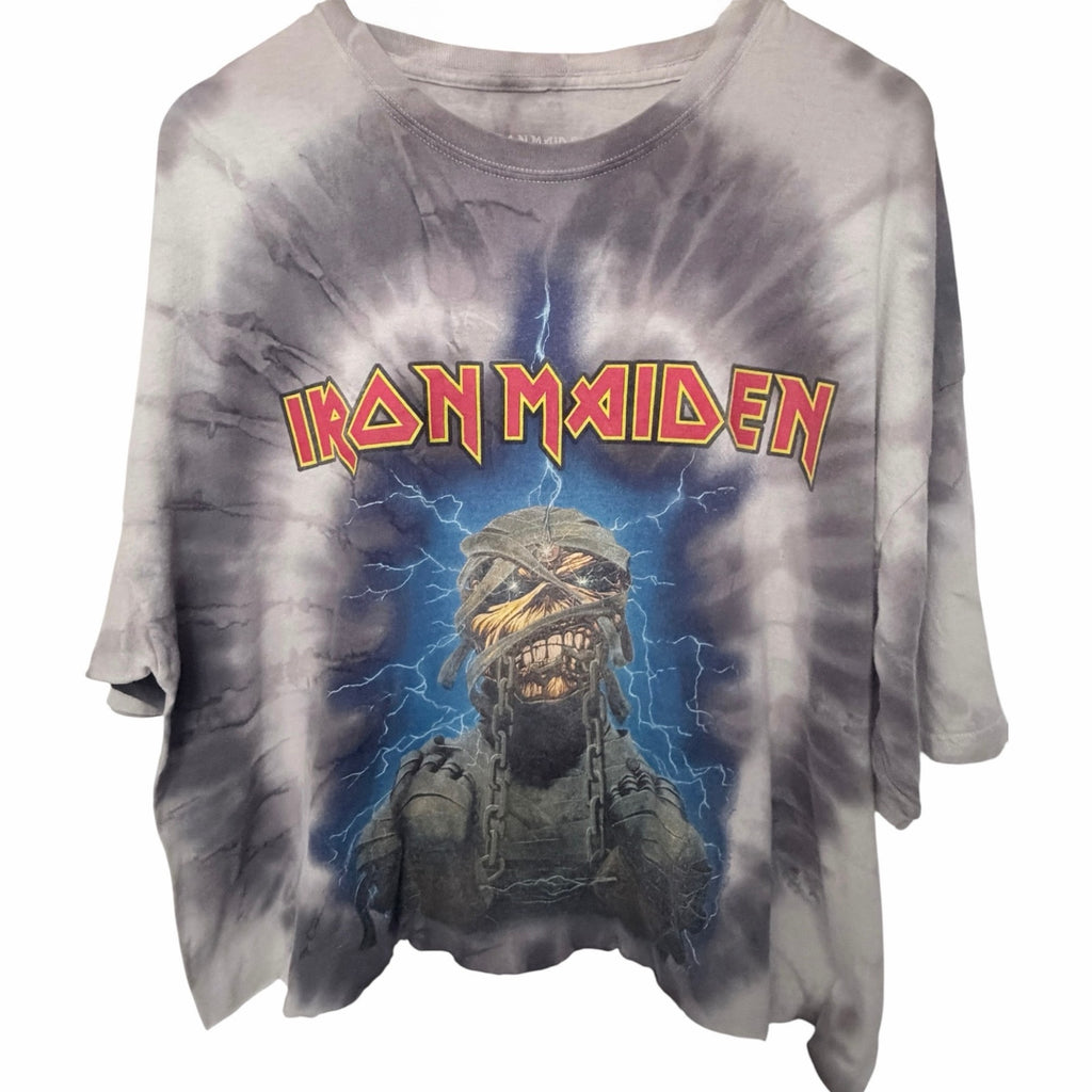 Iron Maiden Oversized Cut Off Shirt Womens XL