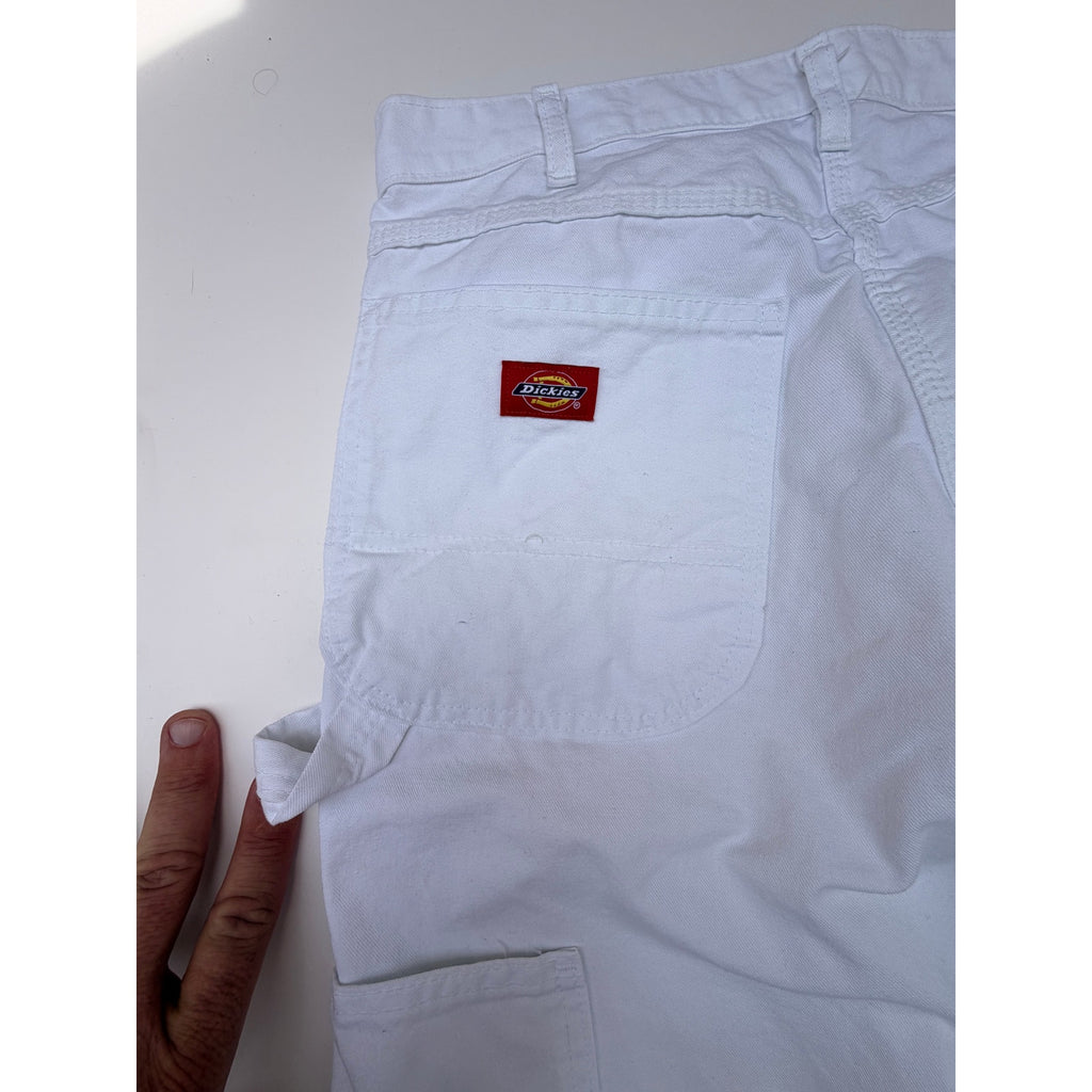 Dickies Carpenter Pants Mens 32x32 White Workwear Utility Straight