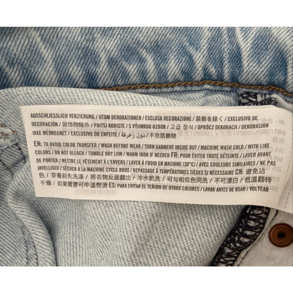 Abercrombie Women's High-Rise Wide-Leg Jeans 22S Light Wash