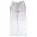 John Galt Womens Medium White Linen Blend Drawstring Wide Leg Pants