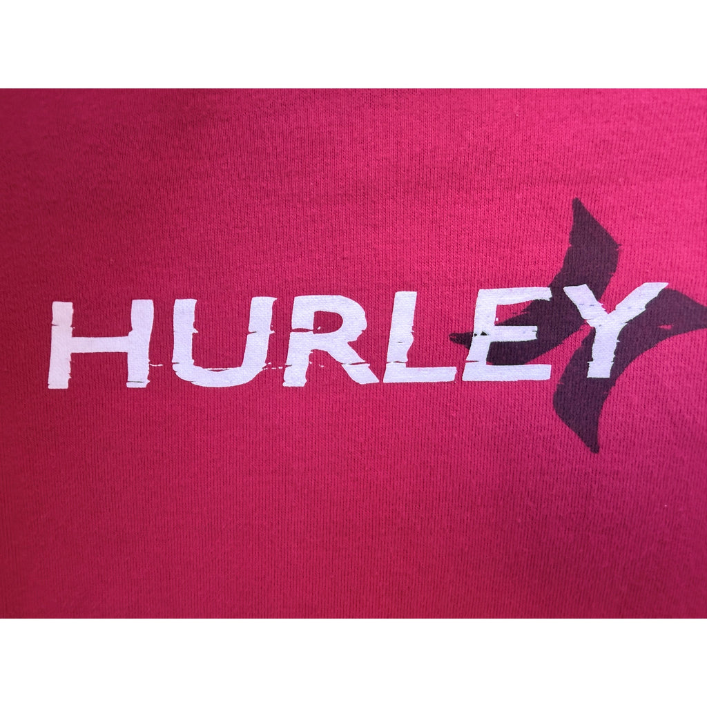 Hurley Hoodie Womens Small Red Pullover Surf Skate Hooded Sweatshirt