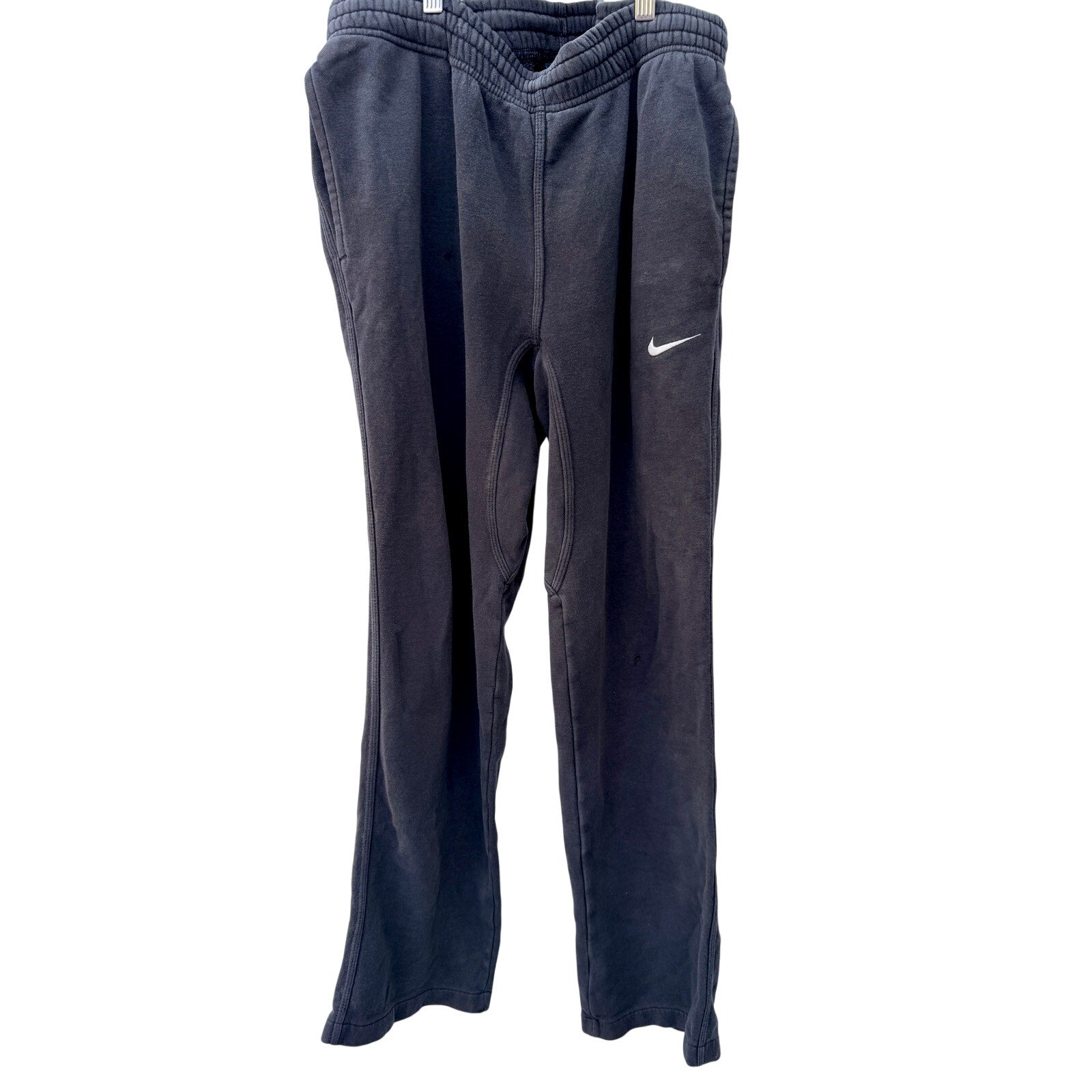 Vintage Nike Blue Label Sweatpants Navy Medium Black Swoosh Straight Leg