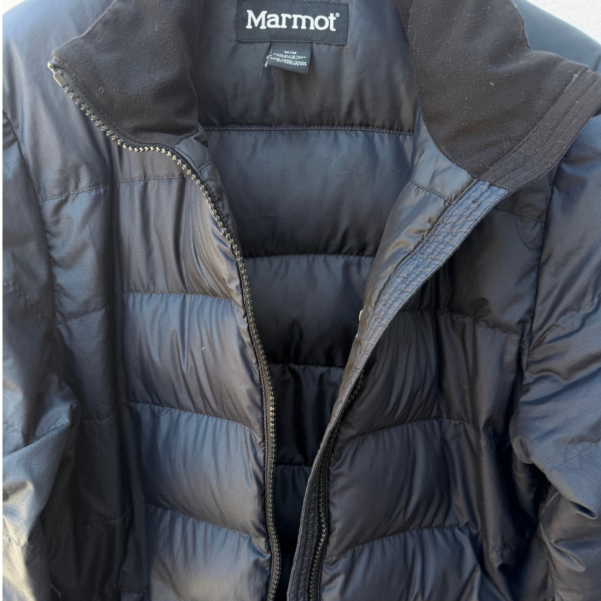 Marmot Black 700 Fill Packable Down Puffer Jacket - Men's M