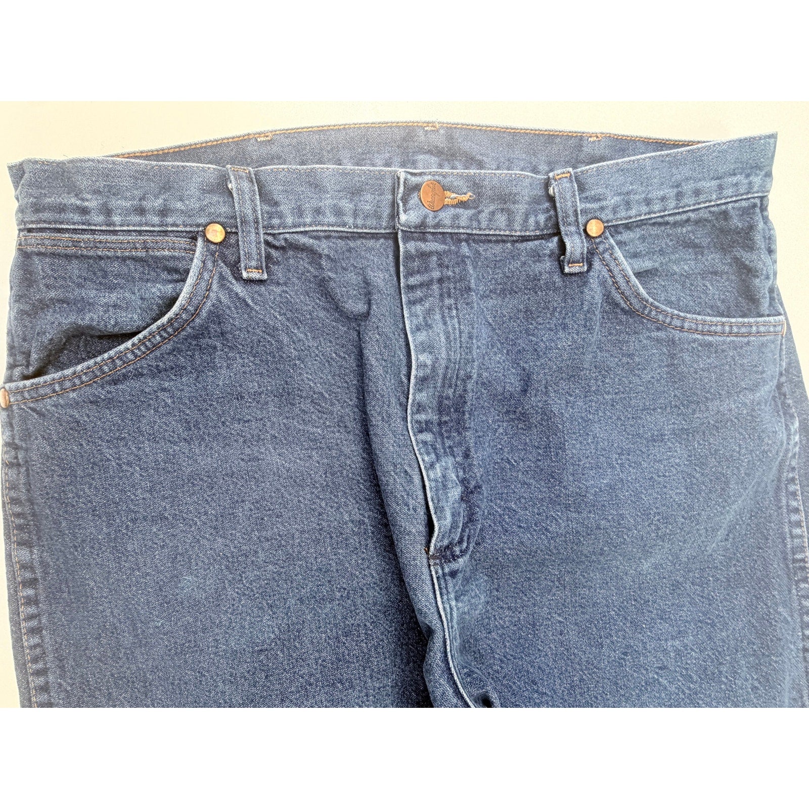 Wrangler Relaxed Fit Jeans Mens 38x30 Blue Western Denim Pants