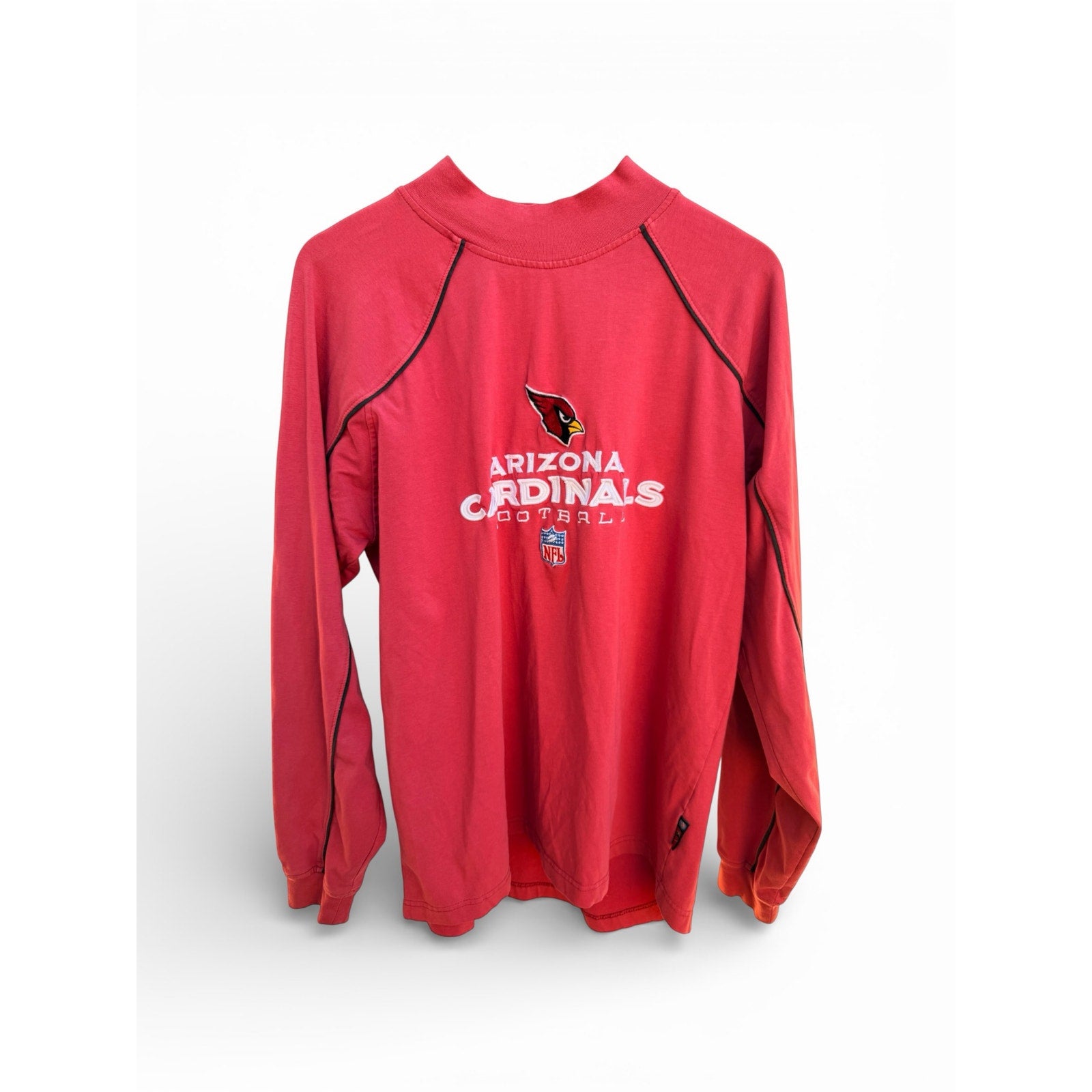 Vintage Arizona Cardinals NFL Football Long Sleeve Shirt Reebok Mens L Red Mens